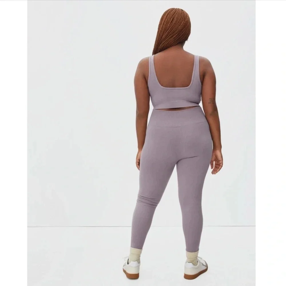 Everlane Seamless Legging XS/S Light Purple Compression Workout High Waisted - Picture 4 of 14